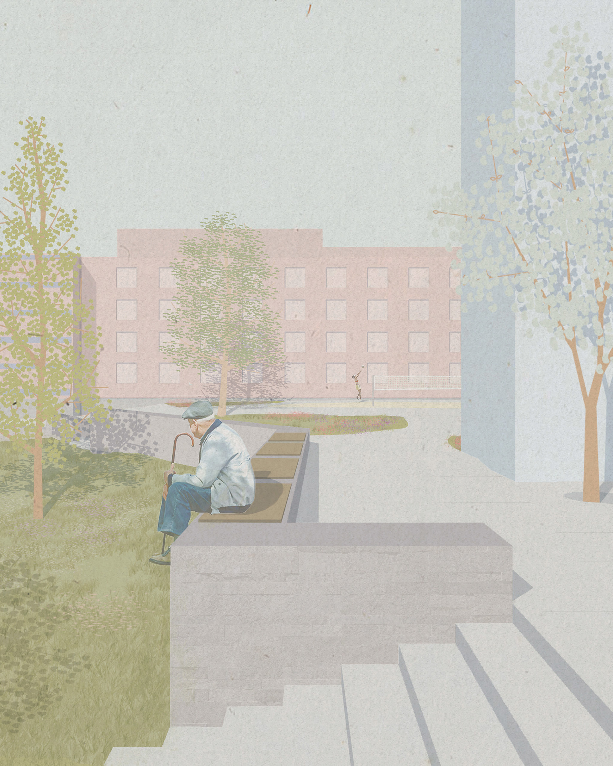 Illustration Promenaden Ntnu